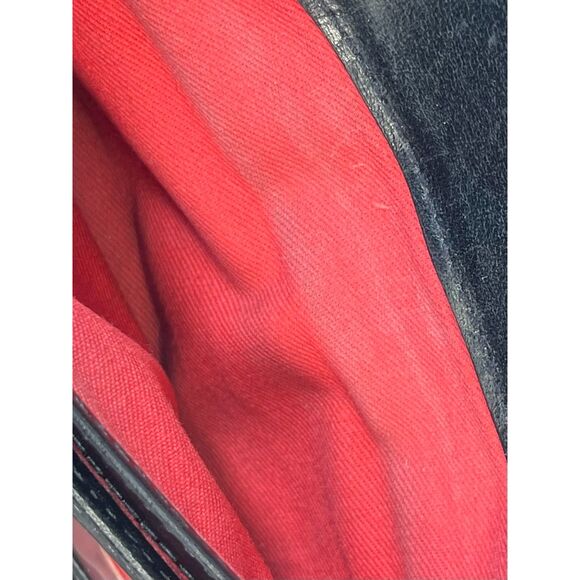 VTG Dooney & Bourke Scottie Dog Red Wallet Clutch Checkbook Card Holder 7" - Picture 15 of 16